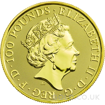 2019 1oz Falcon of the Plantagenets Gold Coin Queen's Beasts