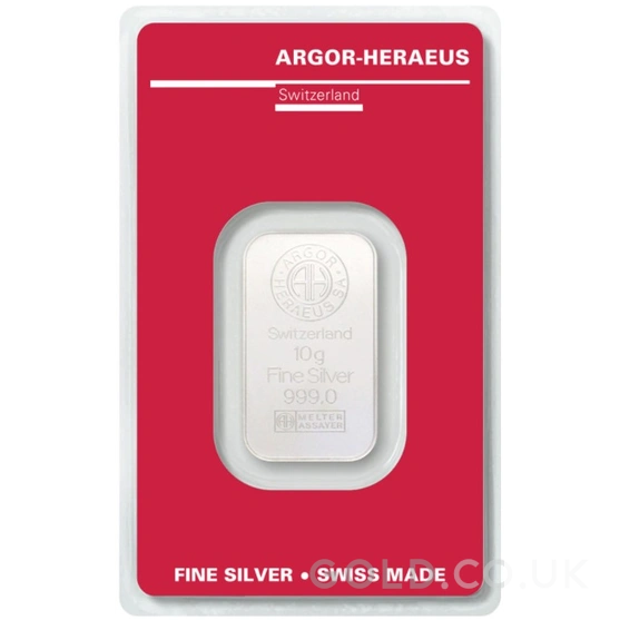 10g Silver Bar Argor-Heraeus