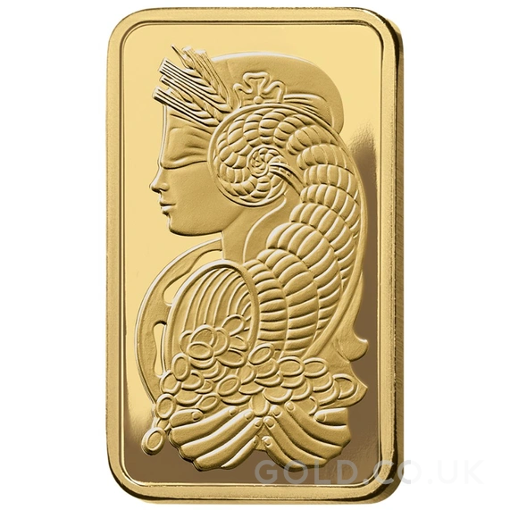 100g Gold Bar PAMP Lady Fortuna Minted