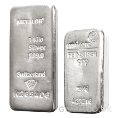 VAT FREE for Storage - 1 Kilo Silver Bullion Bar