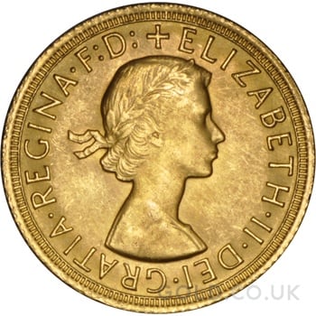 1968 Gold Sovereign Coin Elizabeth II Young Head