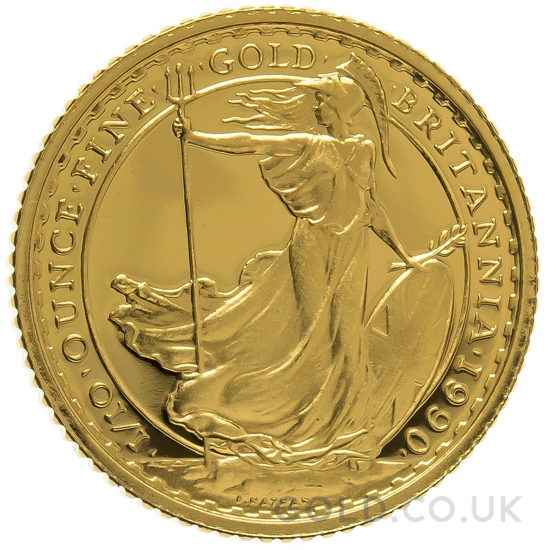 1990 Proof 1/10oz Gold Britannia Coin