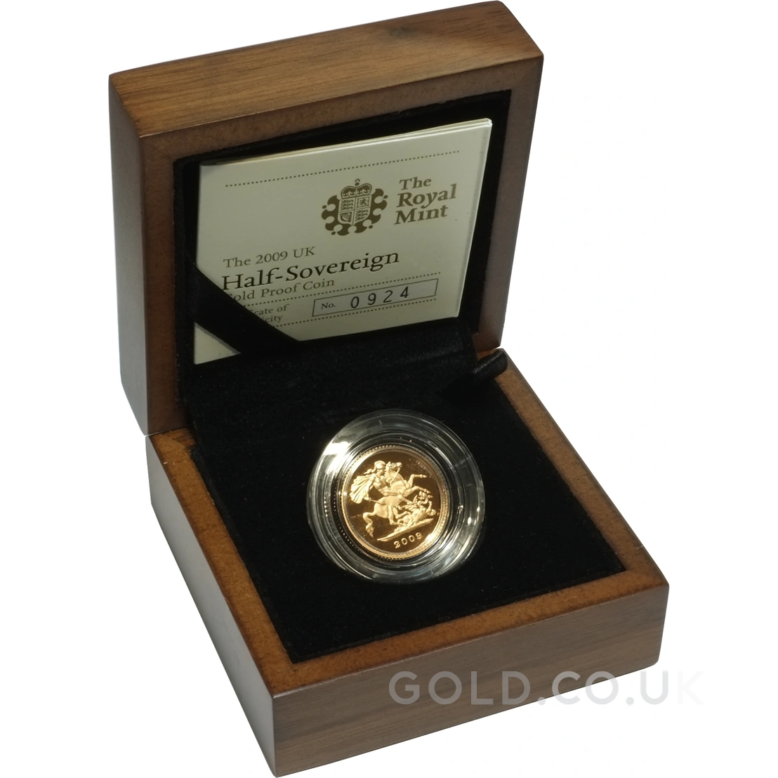 2009 Proof Gold Half Sovereign Boxed