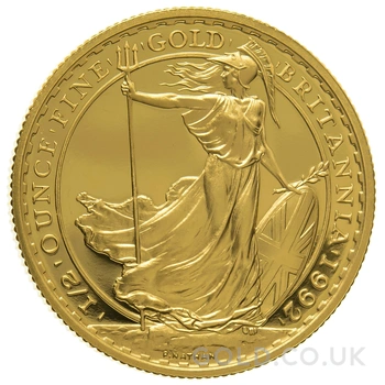 1992 Proof 1/2oz Gold Britannia Coin