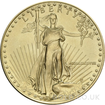1988 American Eagle Gold Coin 1oz MCMLXXXVIII