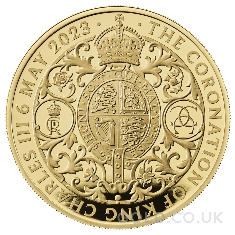 2023 5oz Gold Coronation of King Charles III Proof Coin Boxed