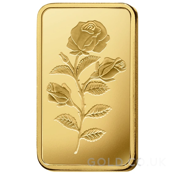 5g Gold Bar Rosa Minted PAMP
