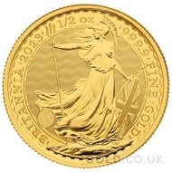 Half Ounce Gold Queen Elizabeth II Britannia Coin (2023)
