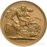 1979 Elizabeth II Decimal Head Gold Sovereign