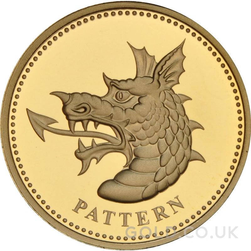 £1 Proof Gold 1 Pound Coin Dragon Pattern