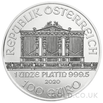 2022 1oz Austrian Philharmonic Platinum Coin