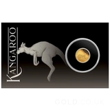 2025 Gold Proof Mini Roo 0.5g Coin in Card