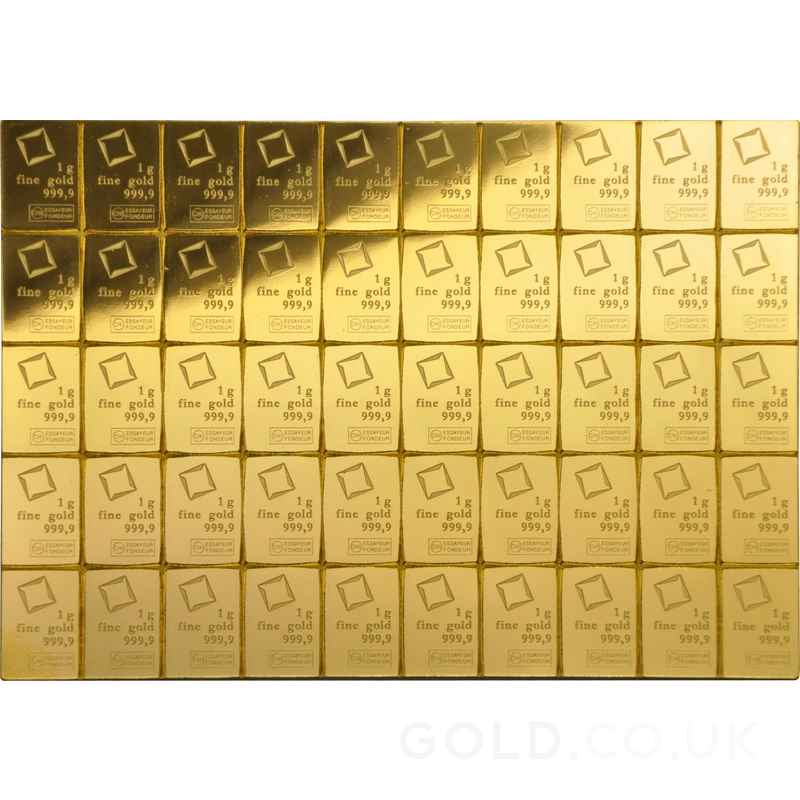 1g x 50 Gold Bar CombiBar