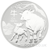 Silver Perth Mint Year of the Ox 1KG (2021)