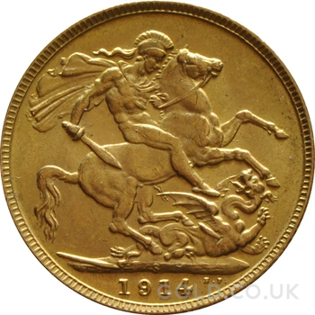 1914 Gold Sovereign Coin George V Sydney