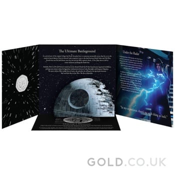 2024 50p Star Wars Death Star Proof Silver Coin Boxed
