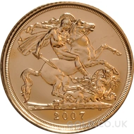 2007 Gold Half Sovereign Coin Elizabeth II