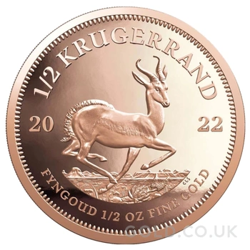 2022 1/2oz Krugerrand Gold Coin