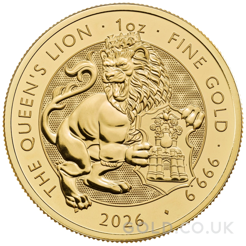 2026 Queen's Lion - Tudor Beasts 1oz Gold Coin
