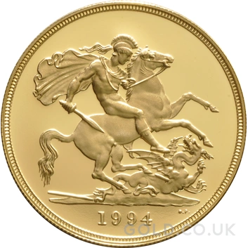 1994 Proof Gold Sovereign 4 Coin Set Boxed