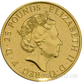 2017 1/4oz Griffin of Edward III Gold Coin Queen's Beasts