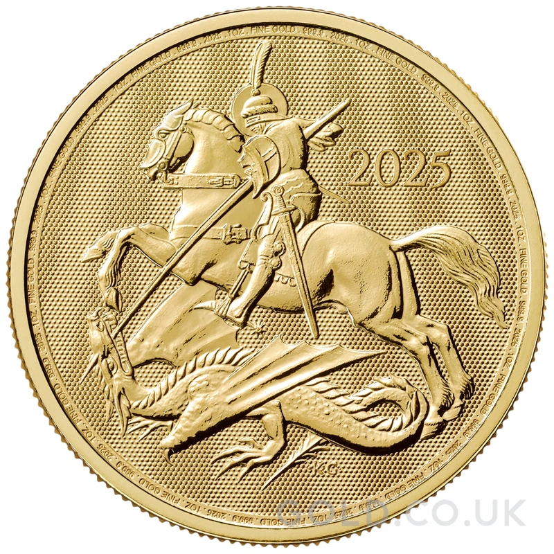 2025 St George & the Dragon Gold Coin 1oz