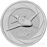 6 Decades of 007 Silver Coins