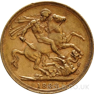 1888 Gold Sovereign Coin Victoria 