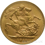 1911 George V Gold Sovereign (Melbourne Mint)