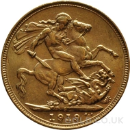 1919 Gold Sovereign Coin George V (S)