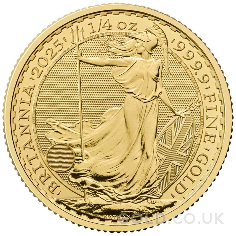 2025 Quarter Ounce Britannia Gold Coin Gift Boxed