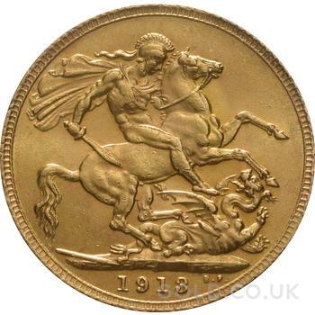 1913 Gold Sovereign Coin George V