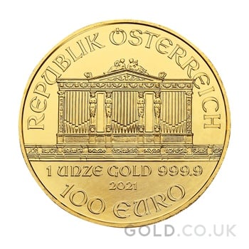 2021 Austrian Gold Philharmonic Coin 1oz