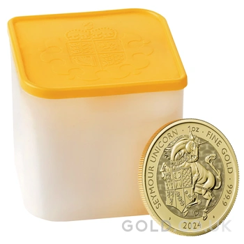 2024 Seymour Unicorn Gold Coin Tudor Beasts 1oz