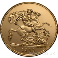 1999 Gold Quintuple Sovereign Elizabeth II