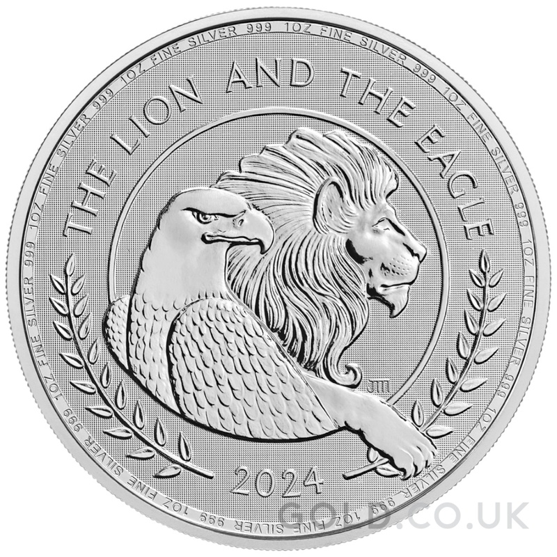 2024 The Lion and The Eagle 1oz Silver Coin