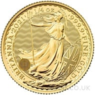 Quarter Ounce Gold Britannia Coin (2021)