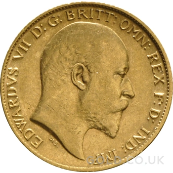 1905 Gold Half Sovereign Edward VII
