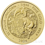 2024 The Seymour Unicorn - Tudor Beasts 1/4oz Gold Coin