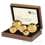 2010 Gold Proof Sovereign Five Coin Boxed Set
