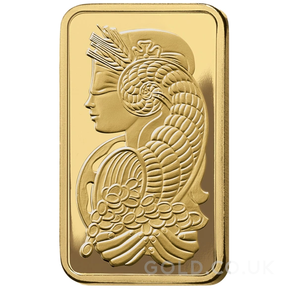1/2oz Gold Bar PAMP Lady Fortuna Minted