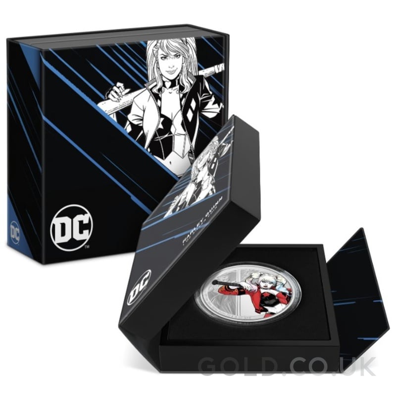 2024 Proof Harley Quinn Silver Coin 1oz Boxed