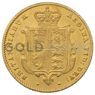 1855 Victoria Young Head Shield Back Gold Half Sovereign (London Mint)