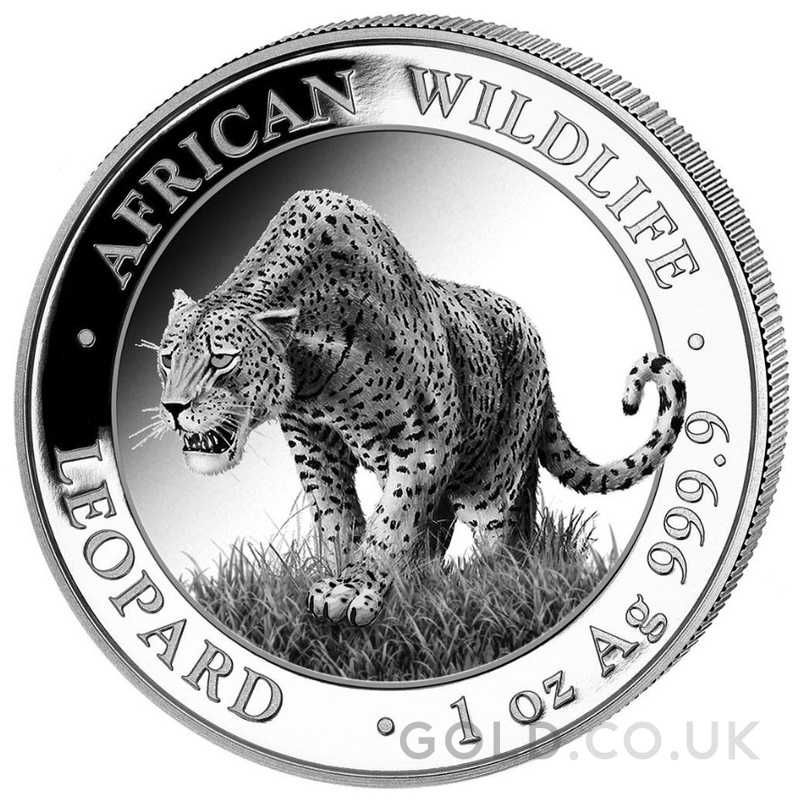 2023 1oz African Wildlife Leopard Silver Coin