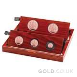 Gold Proof Sovereign Five Coin Set - Fifth Head (2022)