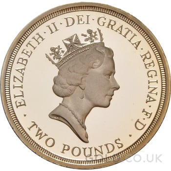 1995 Proof £2 Gold Coin Dove of Peace 1945 in Peace Goodwill
