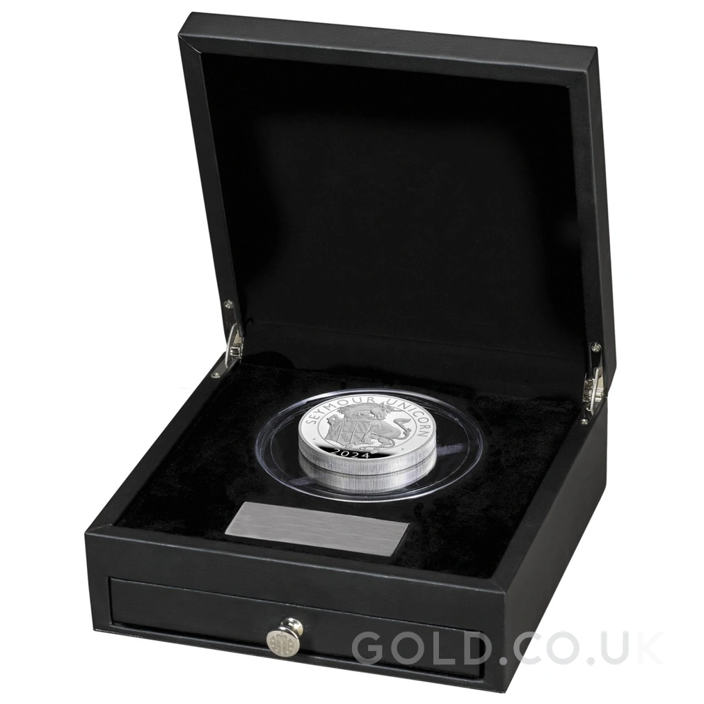 2024 Seymour Unicorn Silver Coin Tudor Beasts 10oz Proof Boxed