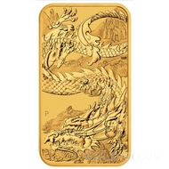 Dragon Rectangular 1oz Gold Bar / Coin (2023)