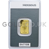 5g Heraeus Gold Bar