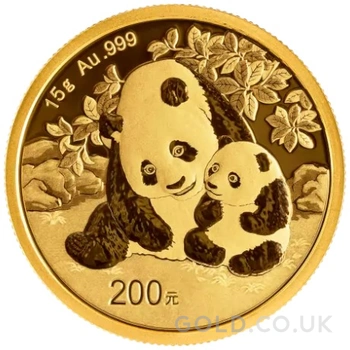 2024 15g Chinese Panda Gold Coin